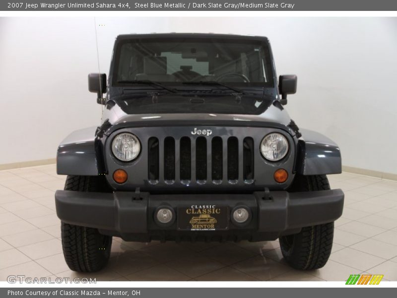 Steel Blue Metallic / Dark Slate Gray/Medium Slate Gray 2007 Jeep Wrangler Unlimited Sahara 4x4