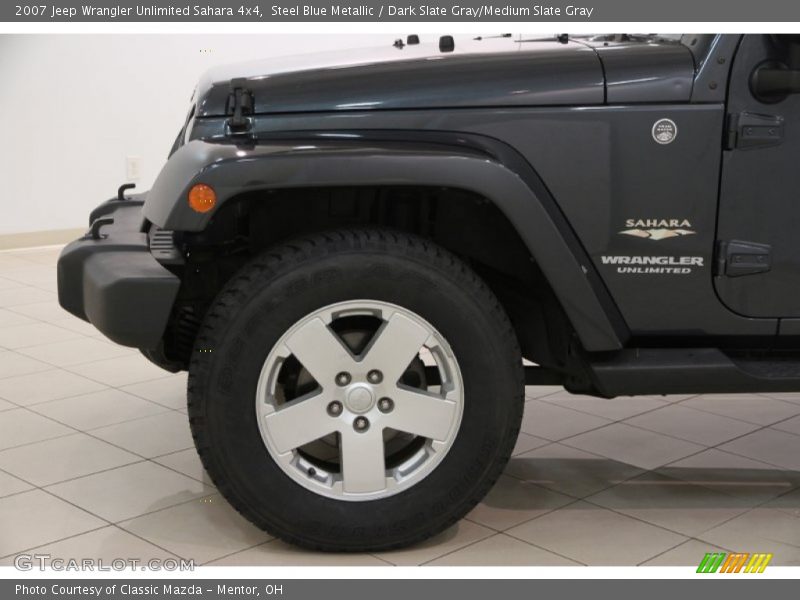 Steel Blue Metallic / Dark Slate Gray/Medium Slate Gray 2007 Jeep Wrangler Unlimited Sahara 4x4