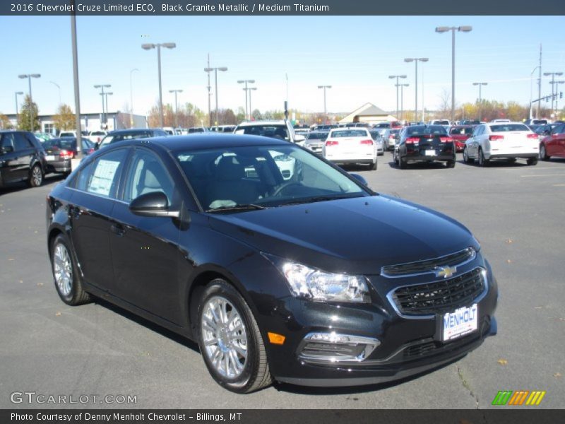 Black Granite Metallic / Medium Titanium 2016 Chevrolet Cruze Limited ECO