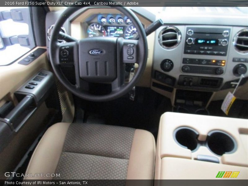 Caribou Metallic / Adobe 2016 Ford F350 Super Duty XLT Crew Cab 4x4