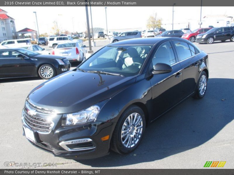 Black Granite Metallic / Medium Titanium 2016 Chevrolet Cruze Limited ECO
