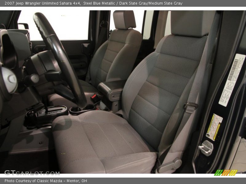 Steel Blue Metallic / Dark Slate Gray/Medium Slate Gray 2007 Jeep Wrangler Unlimited Sahara 4x4