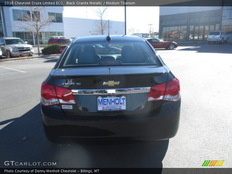 Black Granite Metallic / Medium Titanium 2016 Chevrolet Cruze Limited ECO