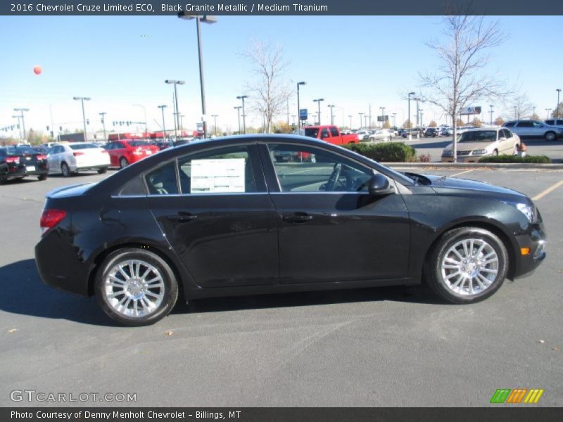 Black Granite Metallic / Medium Titanium 2016 Chevrolet Cruze Limited ECO
