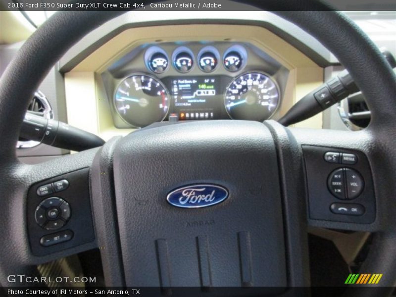 Caribou Metallic / Adobe 2016 Ford F350 Super Duty XLT Crew Cab 4x4