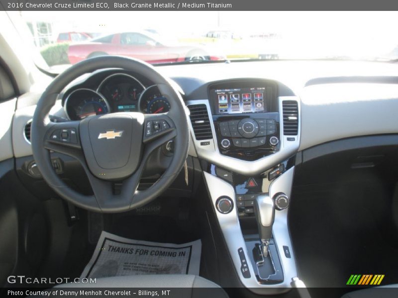 Black Granite Metallic / Medium Titanium 2016 Chevrolet Cruze Limited ECO