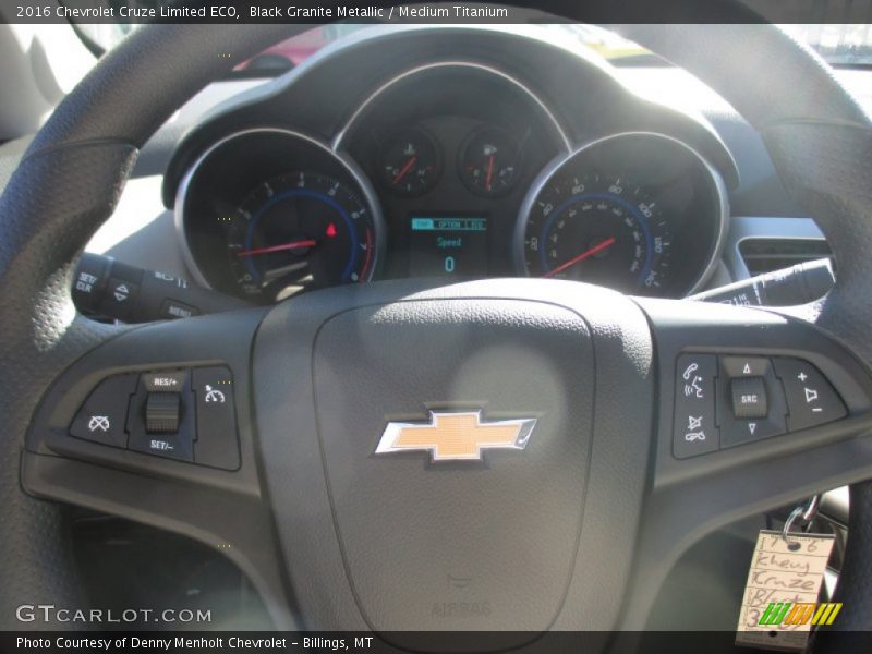 Black Granite Metallic / Medium Titanium 2016 Chevrolet Cruze Limited ECO