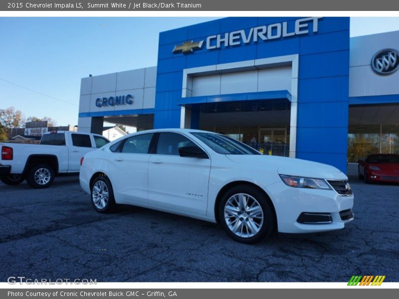 Summit White / Jet Black/Dark Titanium 2015 Chevrolet Impala LS