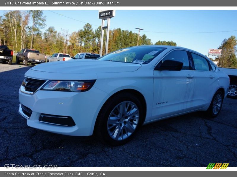 Summit White / Jet Black/Dark Titanium 2015 Chevrolet Impala LS