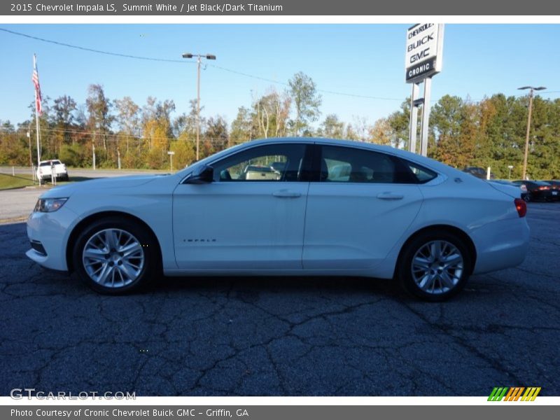 Summit White / Jet Black/Dark Titanium 2015 Chevrolet Impala LS