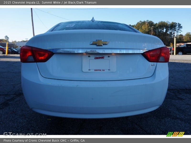 Summit White / Jet Black/Dark Titanium 2015 Chevrolet Impala LS