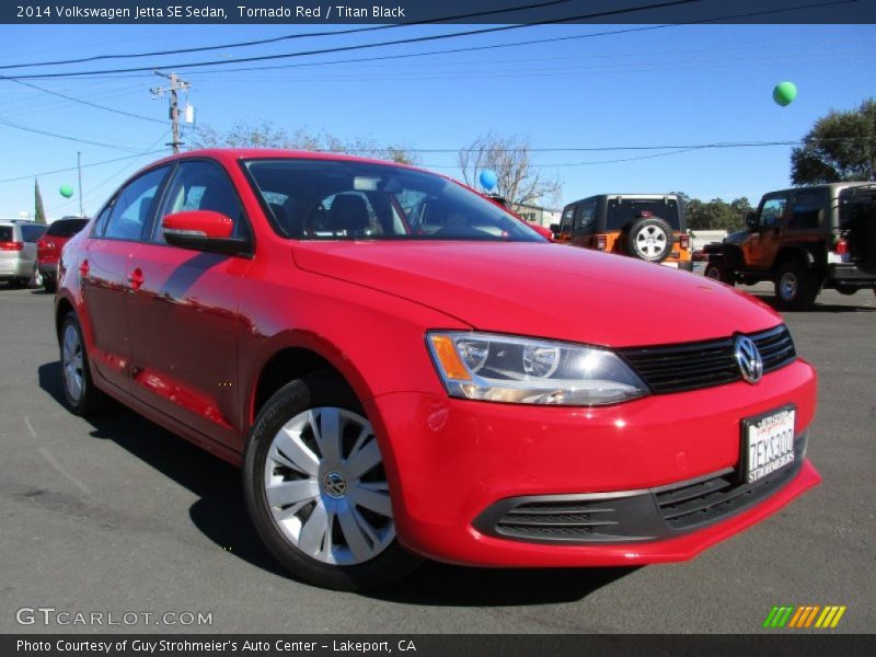 Tornado Red / Titan Black 2014 Volkswagen Jetta SE Sedan