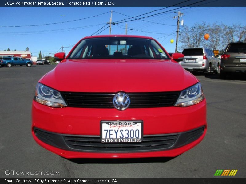 Tornado Red / Titan Black 2014 Volkswagen Jetta SE Sedan