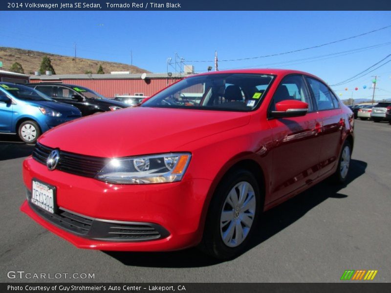 Tornado Red / Titan Black 2014 Volkswagen Jetta SE Sedan