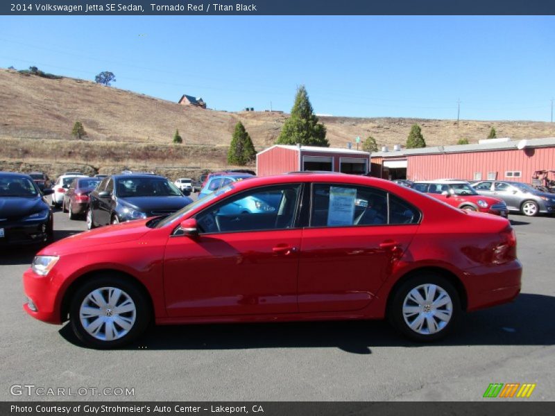 Tornado Red / Titan Black 2014 Volkswagen Jetta SE Sedan