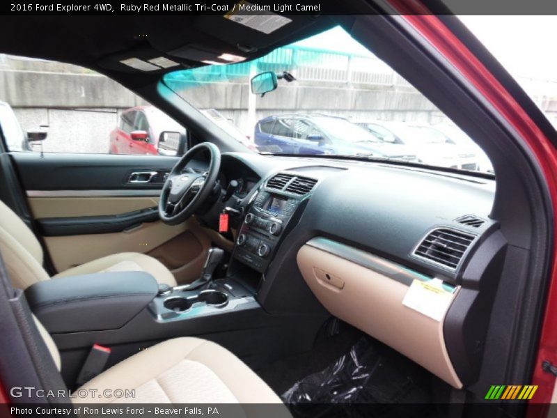 Ruby Red Metallic Tri-Coat / Medium Light Camel 2016 Ford Explorer 4WD