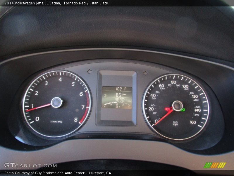 Tornado Red / Titan Black 2014 Volkswagen Jetta SE Sedan