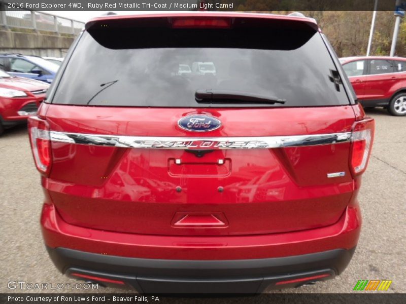 Ruby Red Metallic Tri-Coat / Medium Light Camel 2016 Ford Explorer 4WD