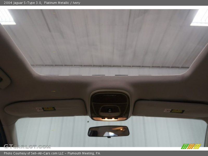 Platinum Metallic / Ivory 2004 Jaguar S-Type 3.0