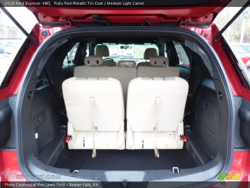 Ruby Red Metallic Tri-Coat / Medium Light Camel 2016 Ford Explorer 4WD