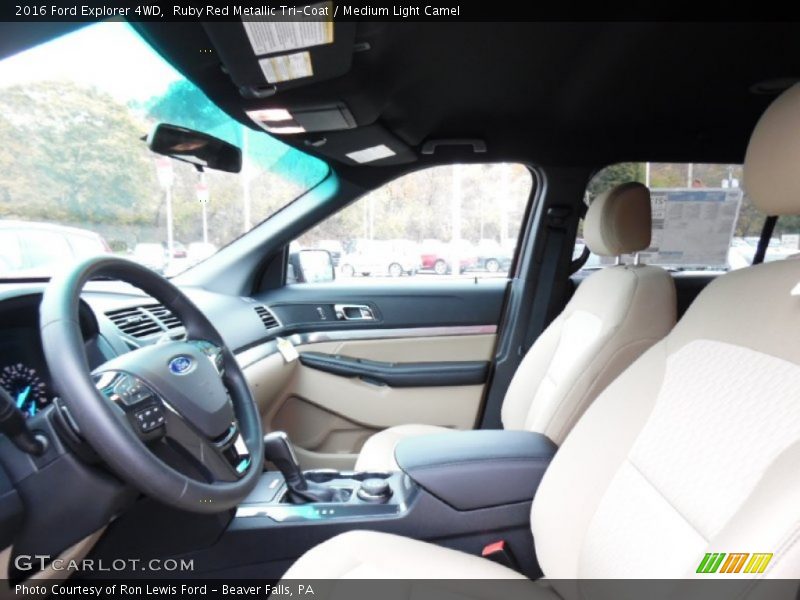 Ruby Red Metallic Tri-Coat / Medium Light Camel 2016 Ford Explorer 4WD