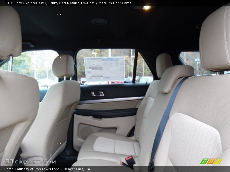 Ruby Red Metallic Tri-Coat / Medium Light Camel 2016 Ford Explorer 4WD