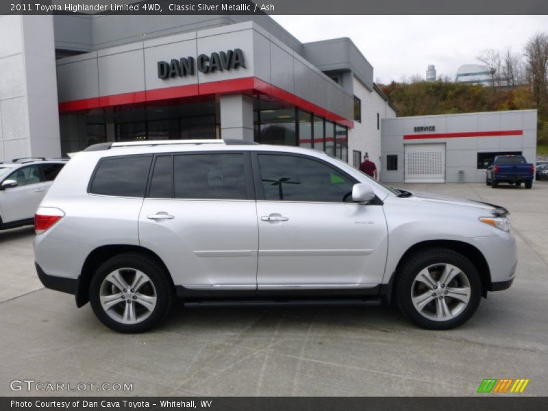 Classic Silver Metallic / Ash 2011 Toyota Highlander Limited 4WD