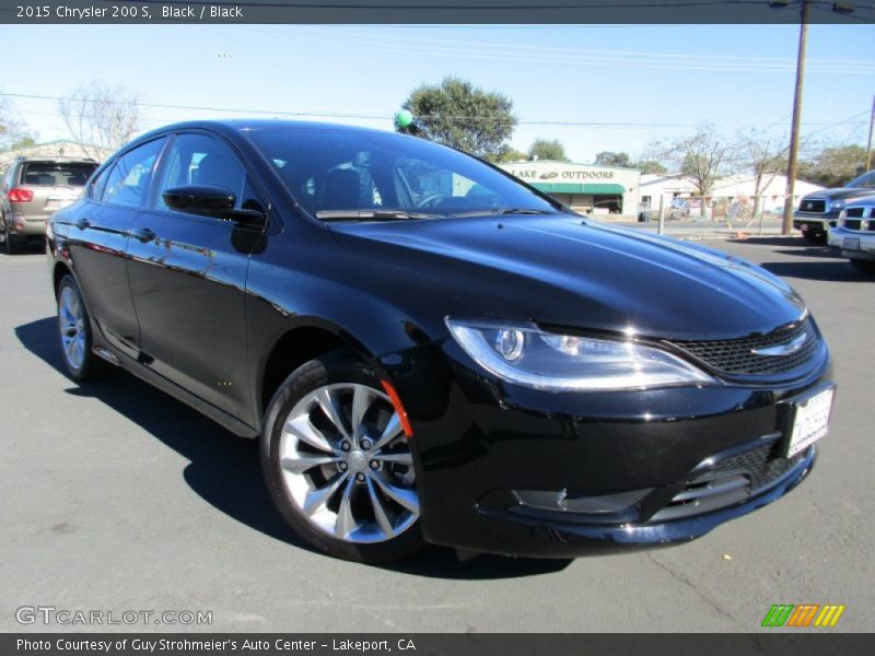 Black / Black 2015 Chrysler 200 S