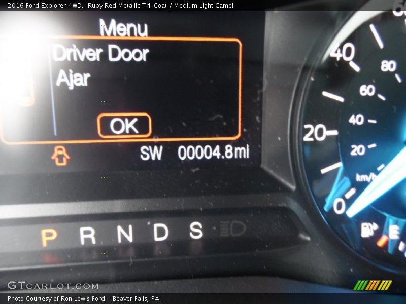 Ruby Red Metallic Tri-Coat / Medium Light Camel 2016 Ford Explorer 4WD