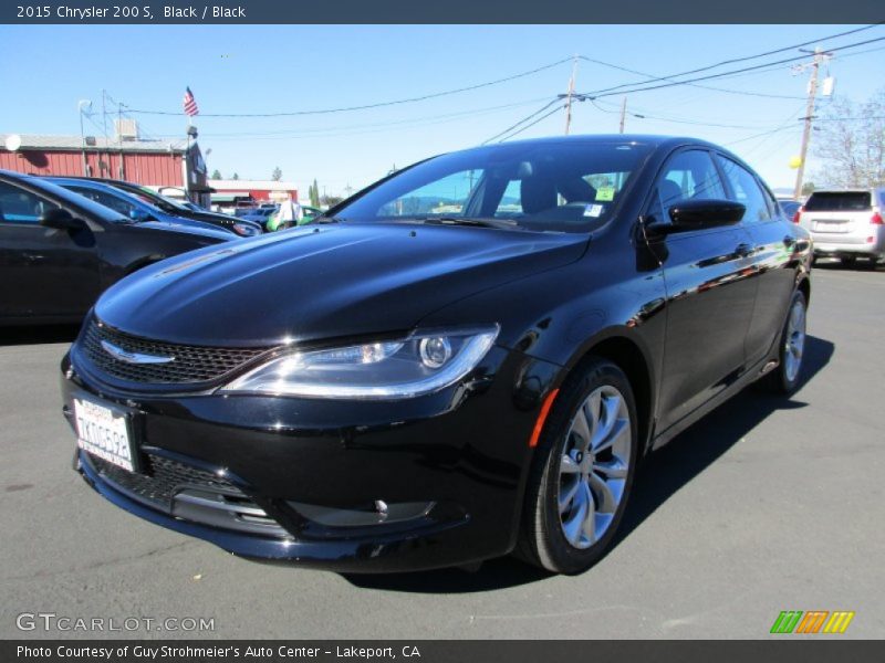 Black / Black 2015 Chrysler 200 S