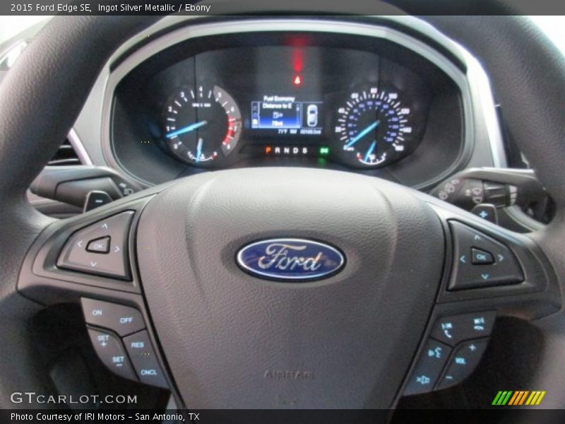 Ingot Silver Metallic / Ebony 2015 Ford Edge SE