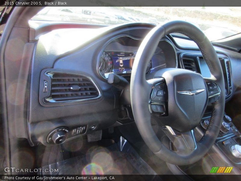 Black / Black 2015 Chrysler 200 S