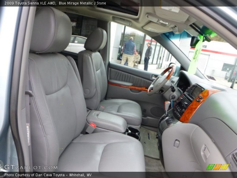 Blue Mirage Metallic / Stone 2009 Toyota Sienna XLE AWD