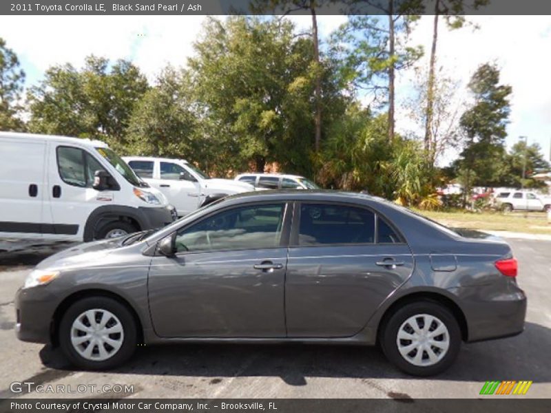 Black Sand Pearl / Ash 2011 Toyota Corolla LE