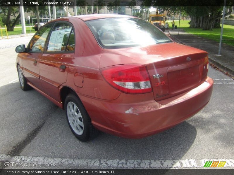 Cinnamon / Gray 2003 Kia Rio Sedan