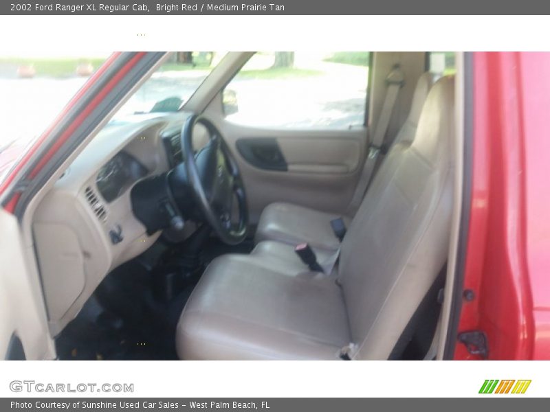 Bright Red / Medium Prairie Tan 2002 Ford Ranger XL Regular Cab