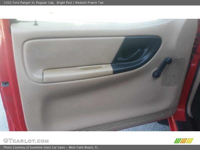 Bright Red / Medium Prairie Tan 2002 Ford Ranger XL Regular Cab