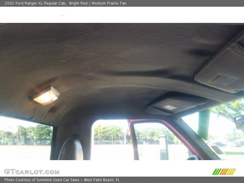 Bright Red / Medium Prairie Tan 2002 Ford Ranger XL Regular Cab