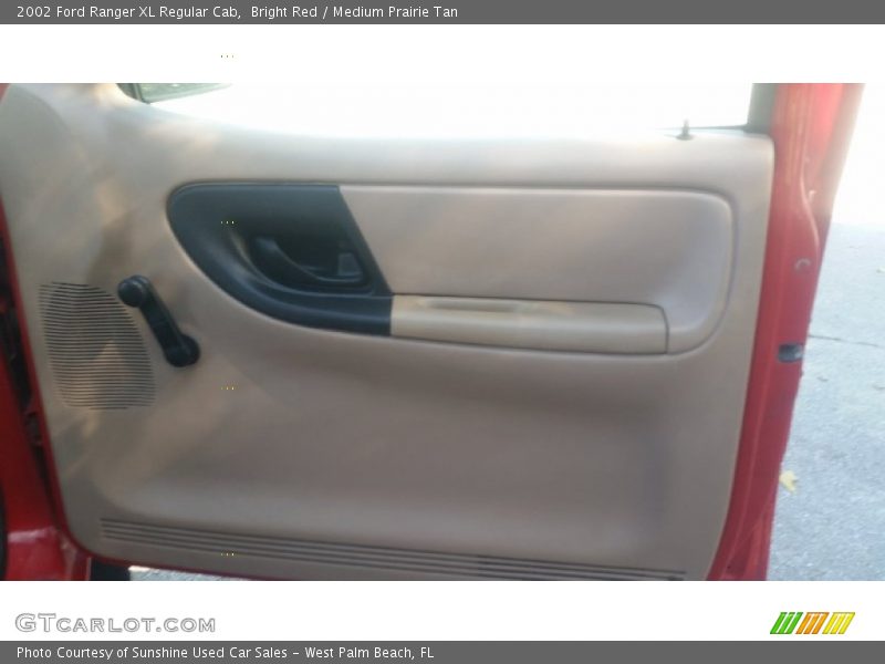 Bright Red / Medium Prairie Tan 2002 Ford Ranger XL Regular Cab