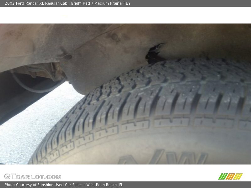 Bright Red / Medium Prairie Tan 2002 Ford Ranger XL Regular Cab
