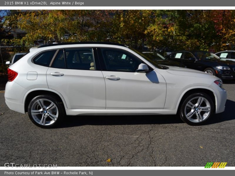 Alpine White / Beige 2015 BMW X1 xDrive28i