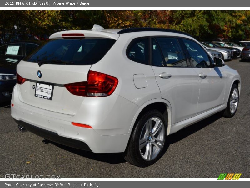 Alpine White / Beige 2015 BMW X1 xDrive28i