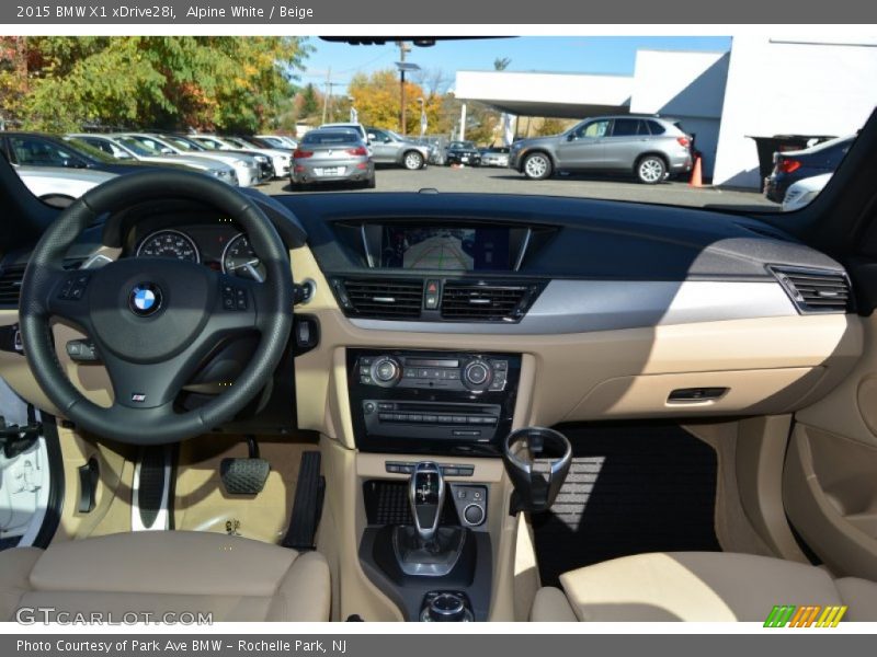 Alpine White / Beige 2015 BMW X1 xDrive28i