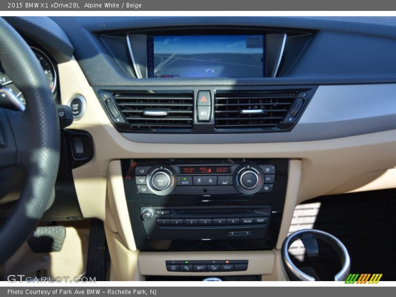 Alpine White / Beige 2015 BMW X1 xDrive28i