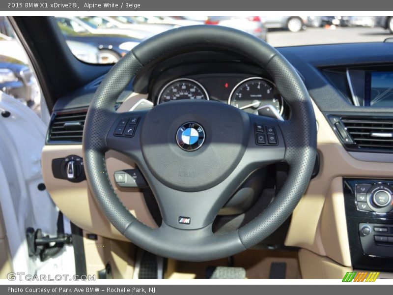 Alpine White / Beige 2015 BMW X1 xDrive28i