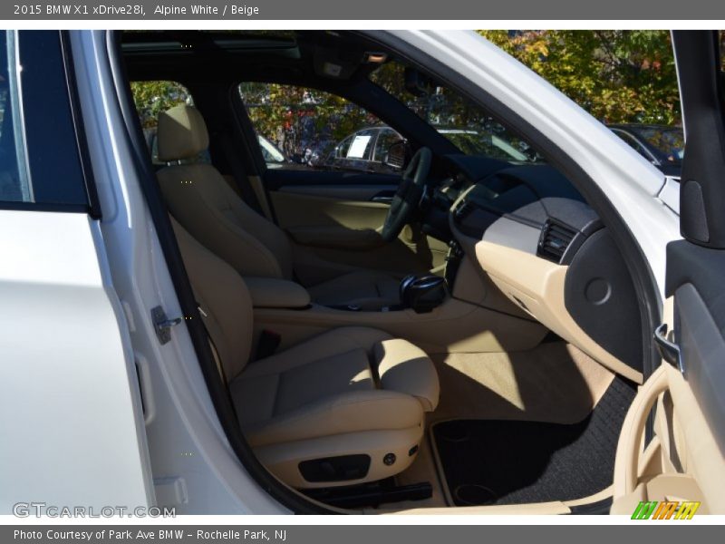 Alpine White / Beige 2015 BMW X1 xDrive28i