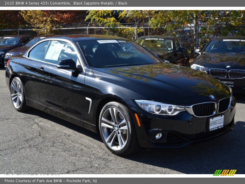 Black Sapphire Metallic / Black 2015 BMW 4 Series 435i Convertible