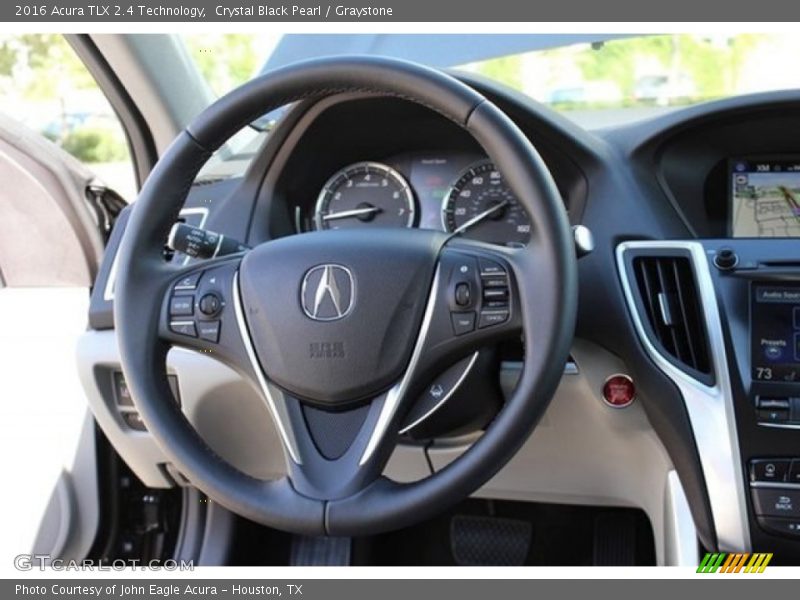Crystal Black Pearl / Graystone 2016 Acura TLX 2.4 Technology