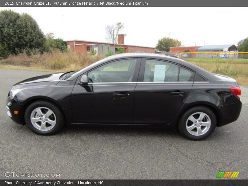 Autumn Bronze Metallic / Jet Black/Medium Titanium 2015 Chevrolet Cruze LT