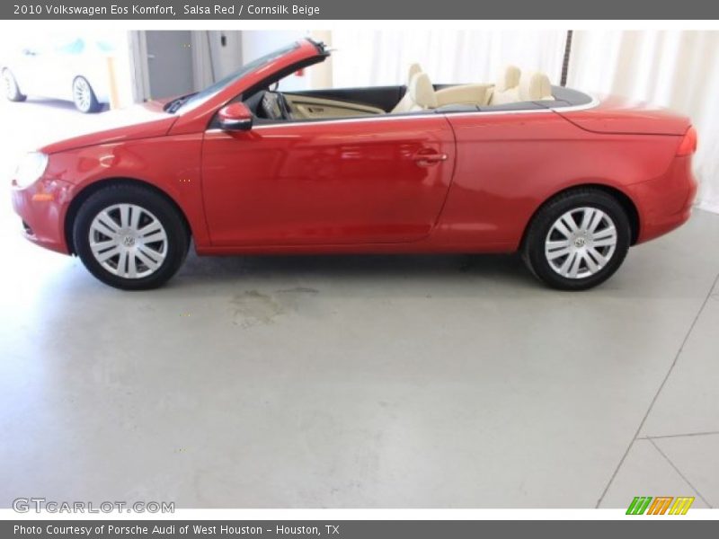 Salsa Red / Cornsilk Beige 2010 Volkswagen Eos Komfort